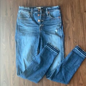 Madewell 10” High Rise Skinny Jeans